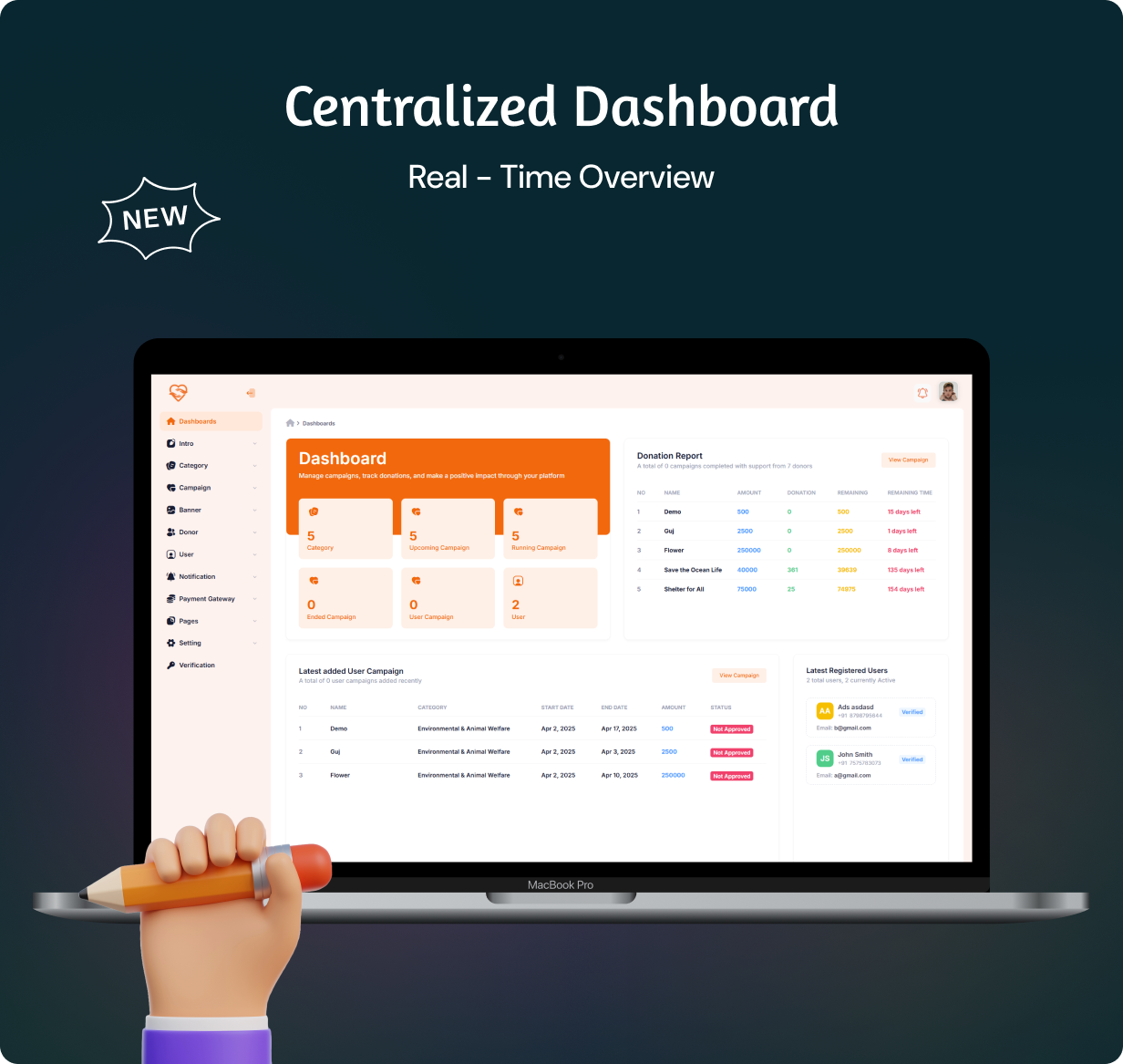 CaringHandsApp: Charity Full App in Flutter with Node,js Backend | SupportStream App - 14