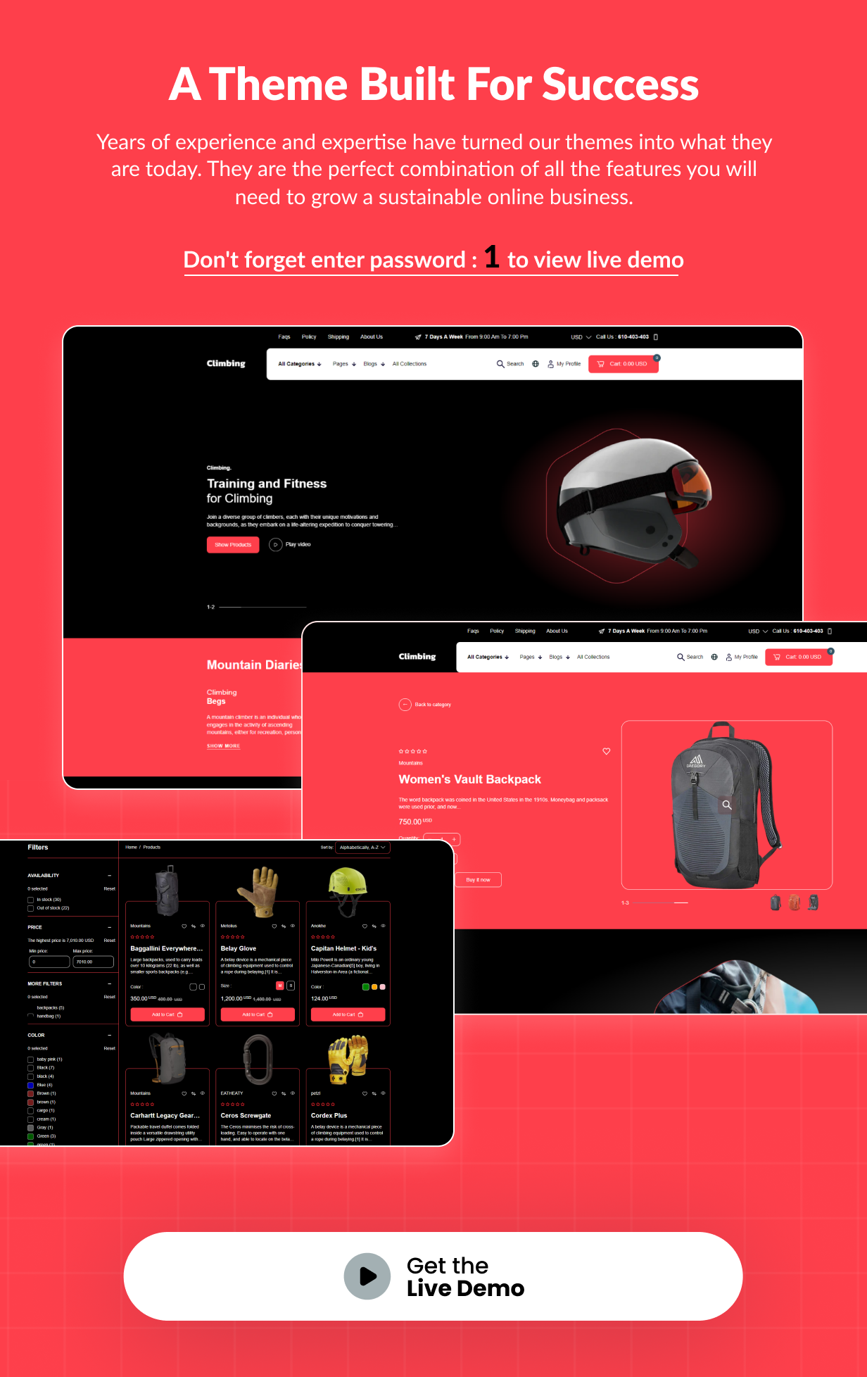 Climbing - Extreme Sports and Adventure Shopify 2.0 Theme - 10