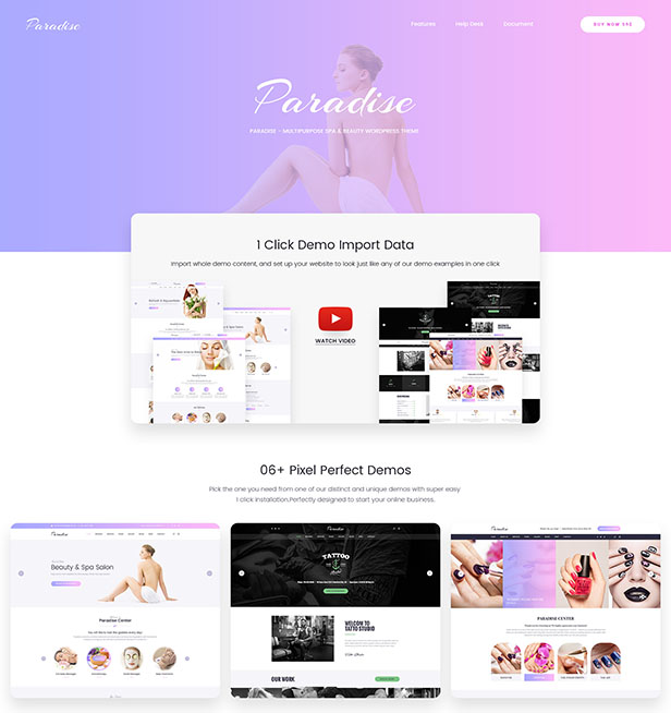 Paradise - Multipurpose Spa & Beauty WordPress Theme - 8