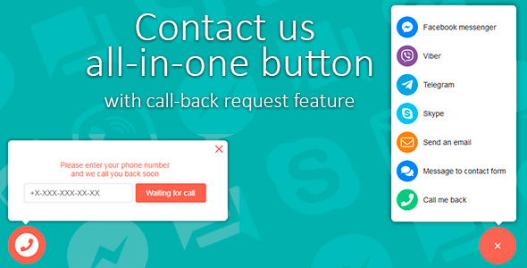 Contact Us All-in-One Button with Callback Request Feature
