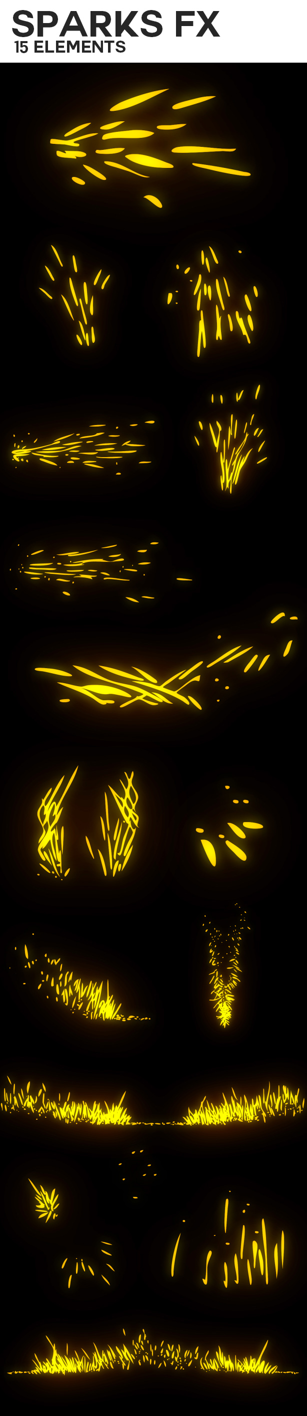 Flash Fx Elements | Hand Drawn Bundle Pack - 7