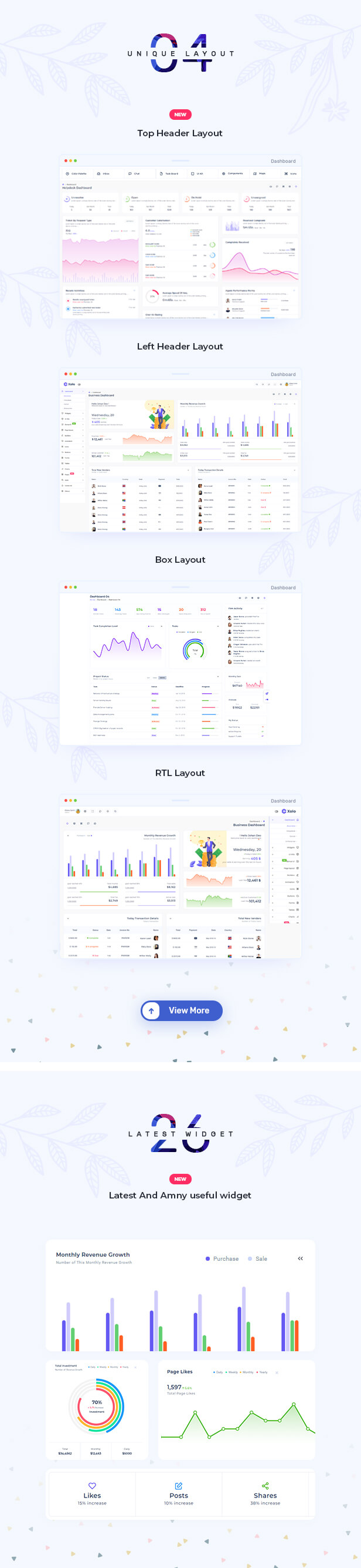xolo Admin Dashboard theme