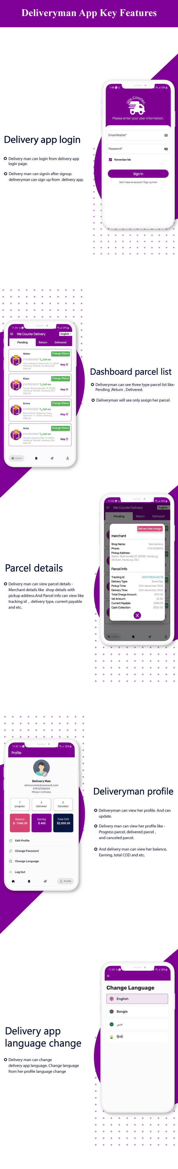 We Courier - Courier and logistics management CMS with Merchant,Delivery app - 17