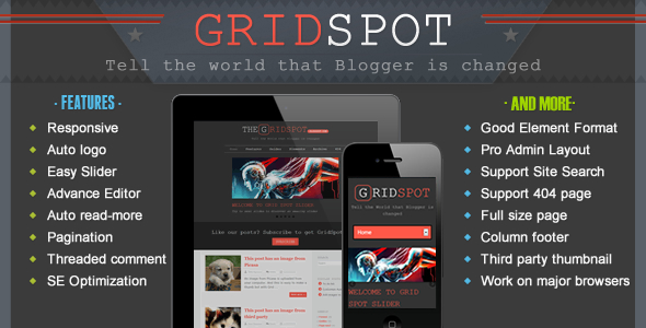 Grid Spot - Responsive Blogger Template - Blogger Blogging