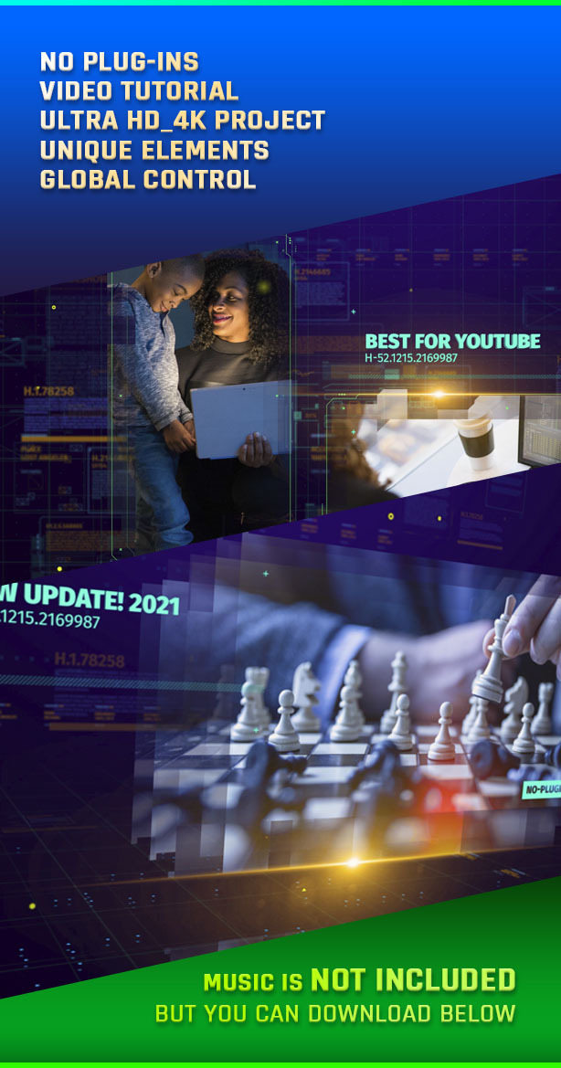 IT Slideshow/ Digital HUD Slide/ Interface Placeholders/ Sci-fi Technology/ Business Presentations - 3