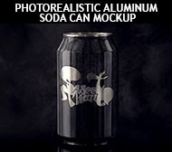 Energy drink can mockup