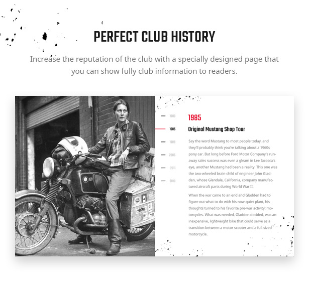 Lex Rider is a fully responsive Biker & Motorcycle WordPress Theme