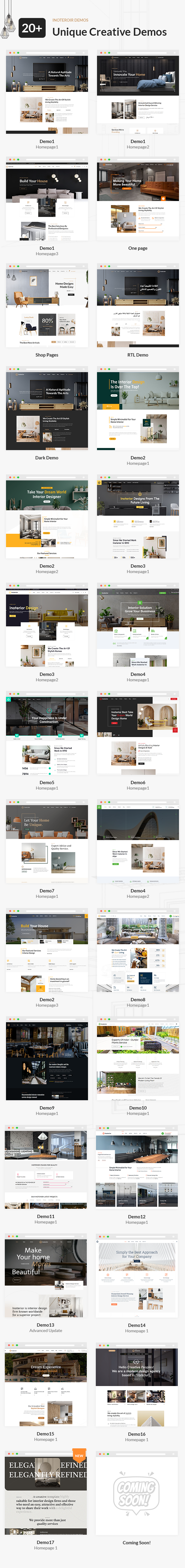 Inoterior - Interior Design WordPress Theme