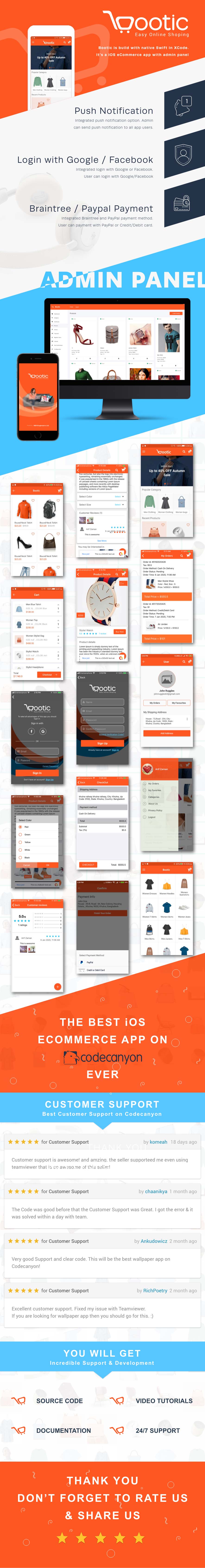 Bootic - An iOS eCommerce app with admin panel - 6