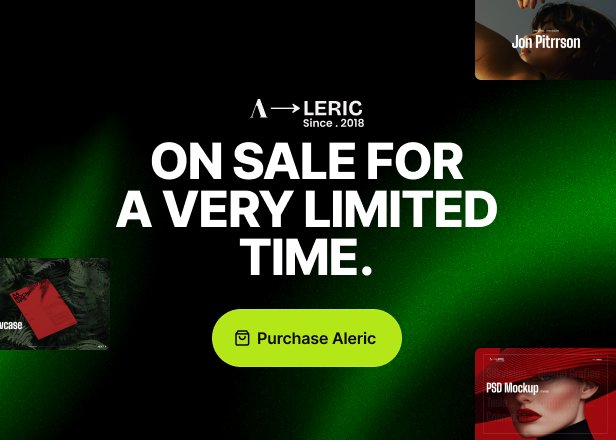 Aleric – Digital Agency & Creative Portfolio HTML Template