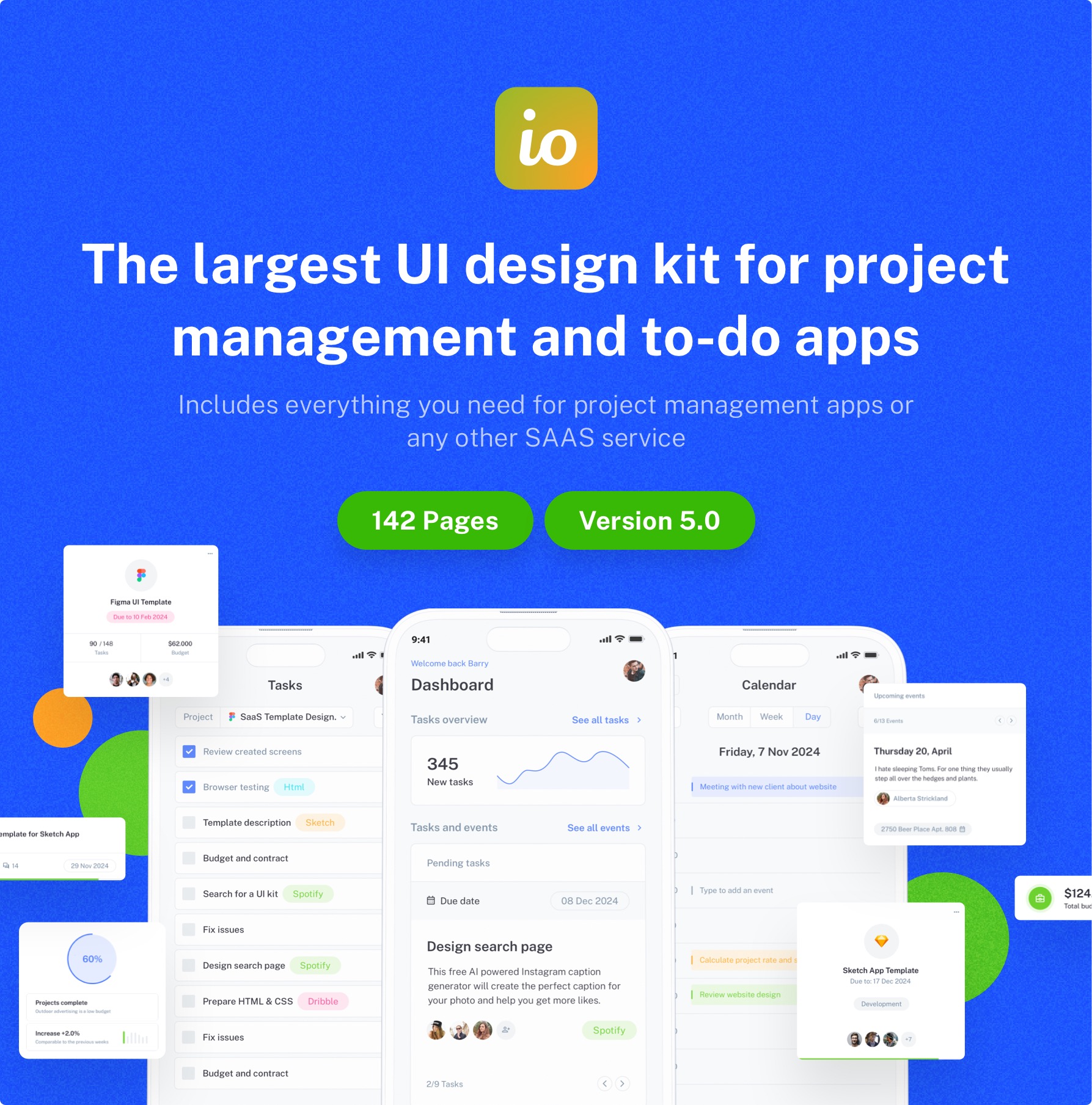 IOTASK Mobile - UI Kit for Admin Dashboard Apps - 2