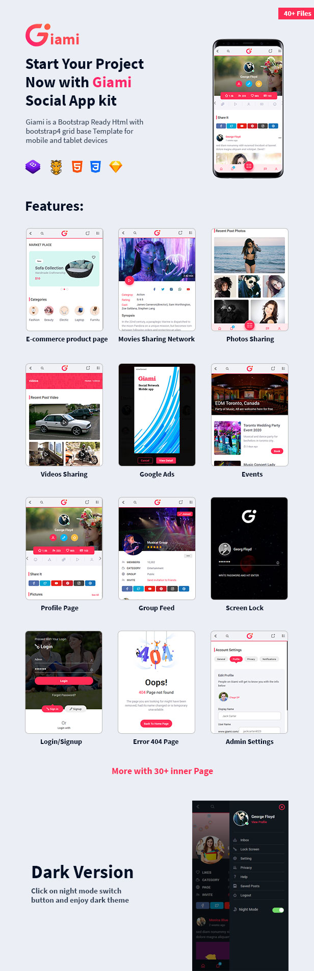 Giami Social Community App Kit