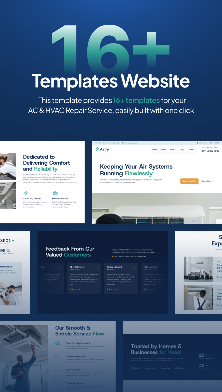 Airify – HVAC Repair Service FSE WordPress Theme - 4