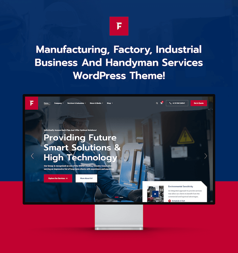 Fortis - Factory Industrial Business & Handyman Services WordPress Theme - 4