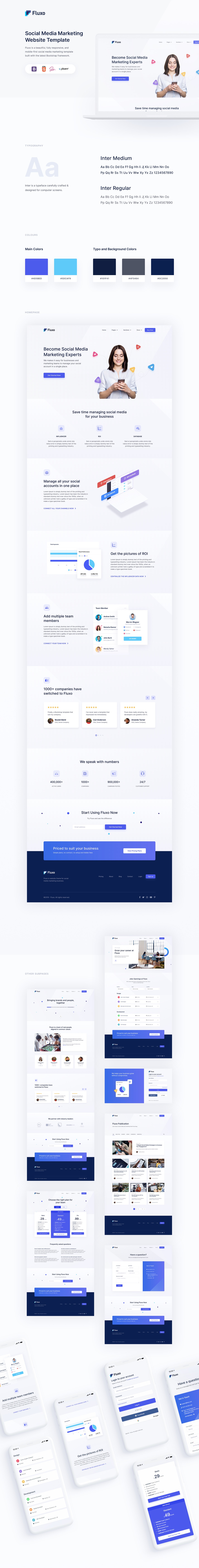 Fluxo Social Media Marketing Template