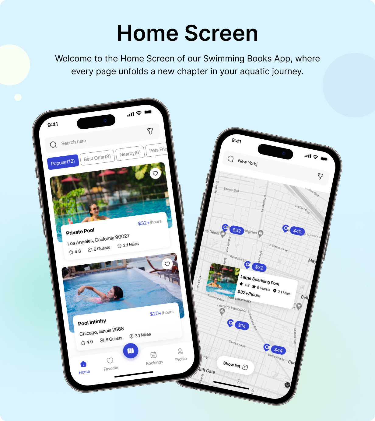 Swimpro UI template - Find Swimming Pool app in Flutter 3.x (Android, iOS) | Swim Finder App - 7