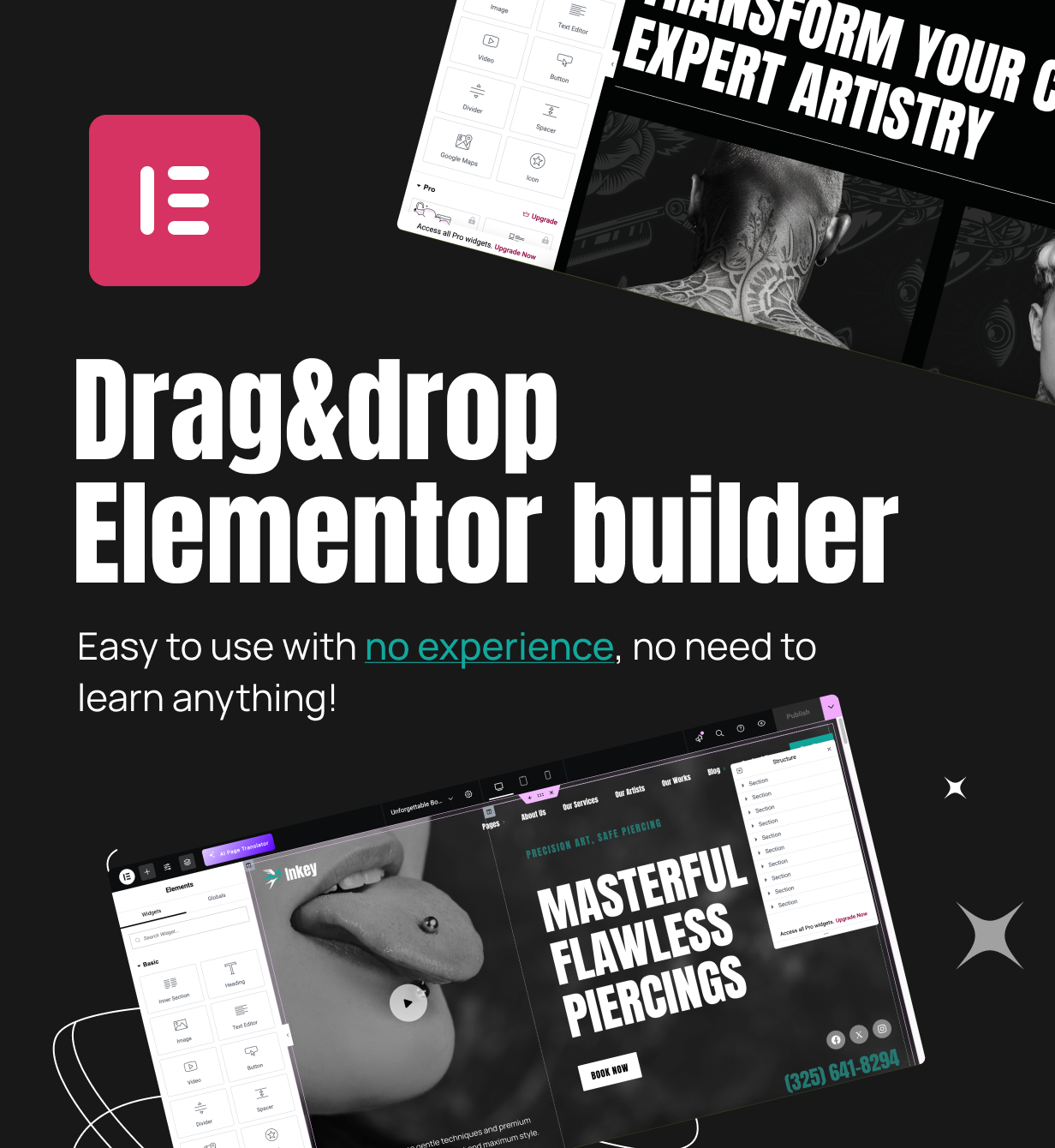 Inkey - Tattoo & Piercing Studio WordPress Theme