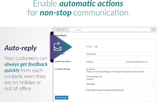 Slide Out Contact Form Auto-Reply