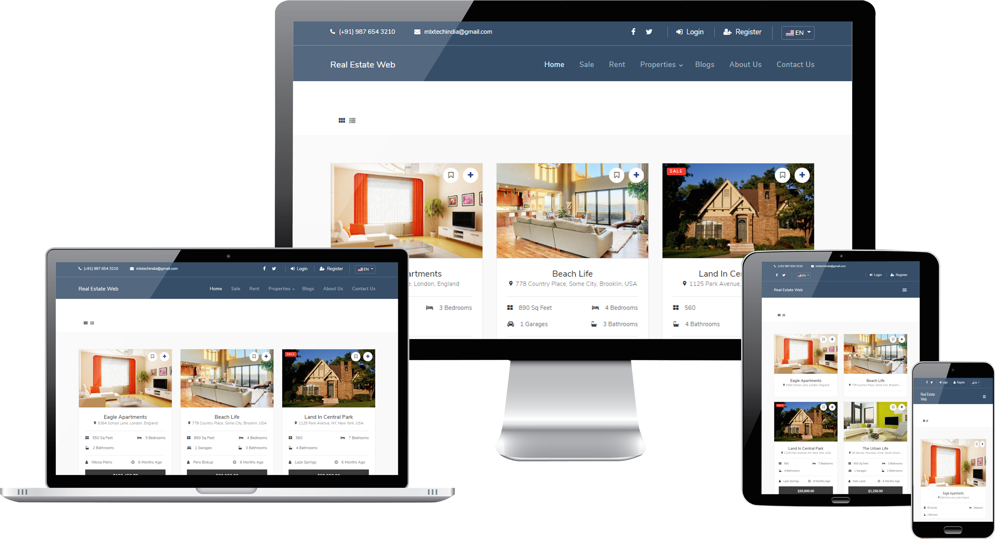 Real Estate Web - with Agency Portal and Multi-Language Management System - 3