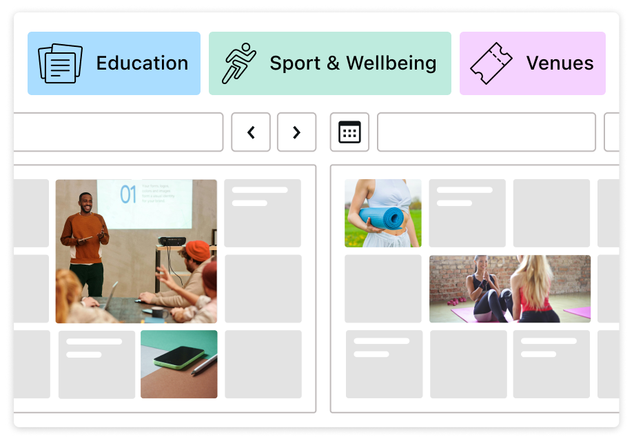 Calendário de eventos WordPress multifuncional para horários de aulas, tabelas e eventos