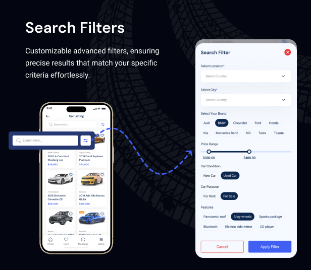 Carbaz - Car listing & Car Rental Directory Flutter App