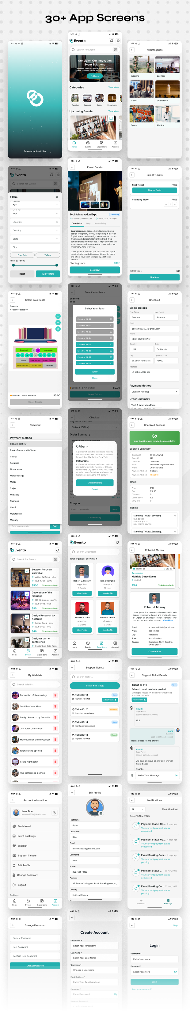 Evento Customer Mobile App - Multivendor Event Ticket Booking Flutter App - 7