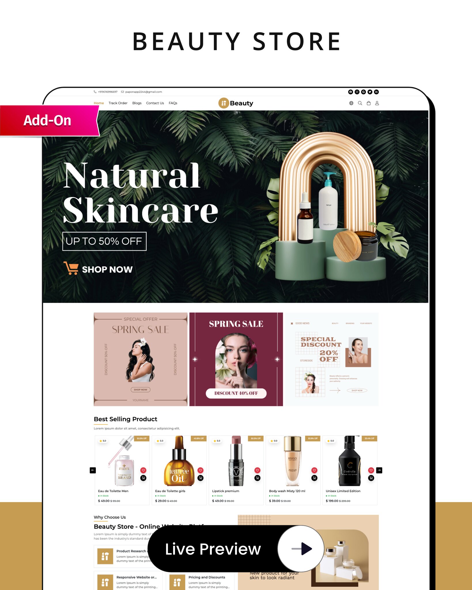 StoreMart SaaS - Online Product Selling SaaS Business Website Builder