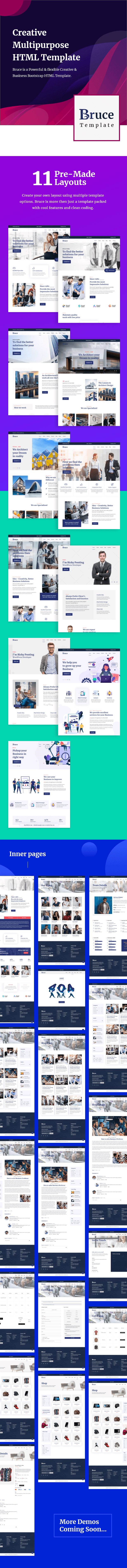 Bruce - Creative Multipurpose HTML Template 