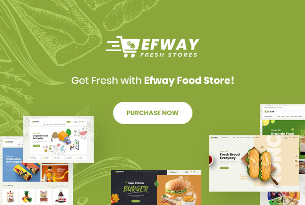 Efway Food Store WordPress Theme - Purchase