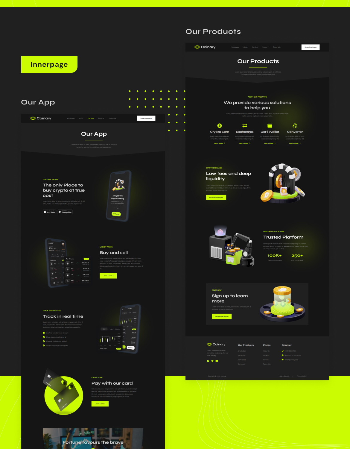 Coinary - Blockchain Cryptocurrency & Bitcoin Elementor Template Kit - 3