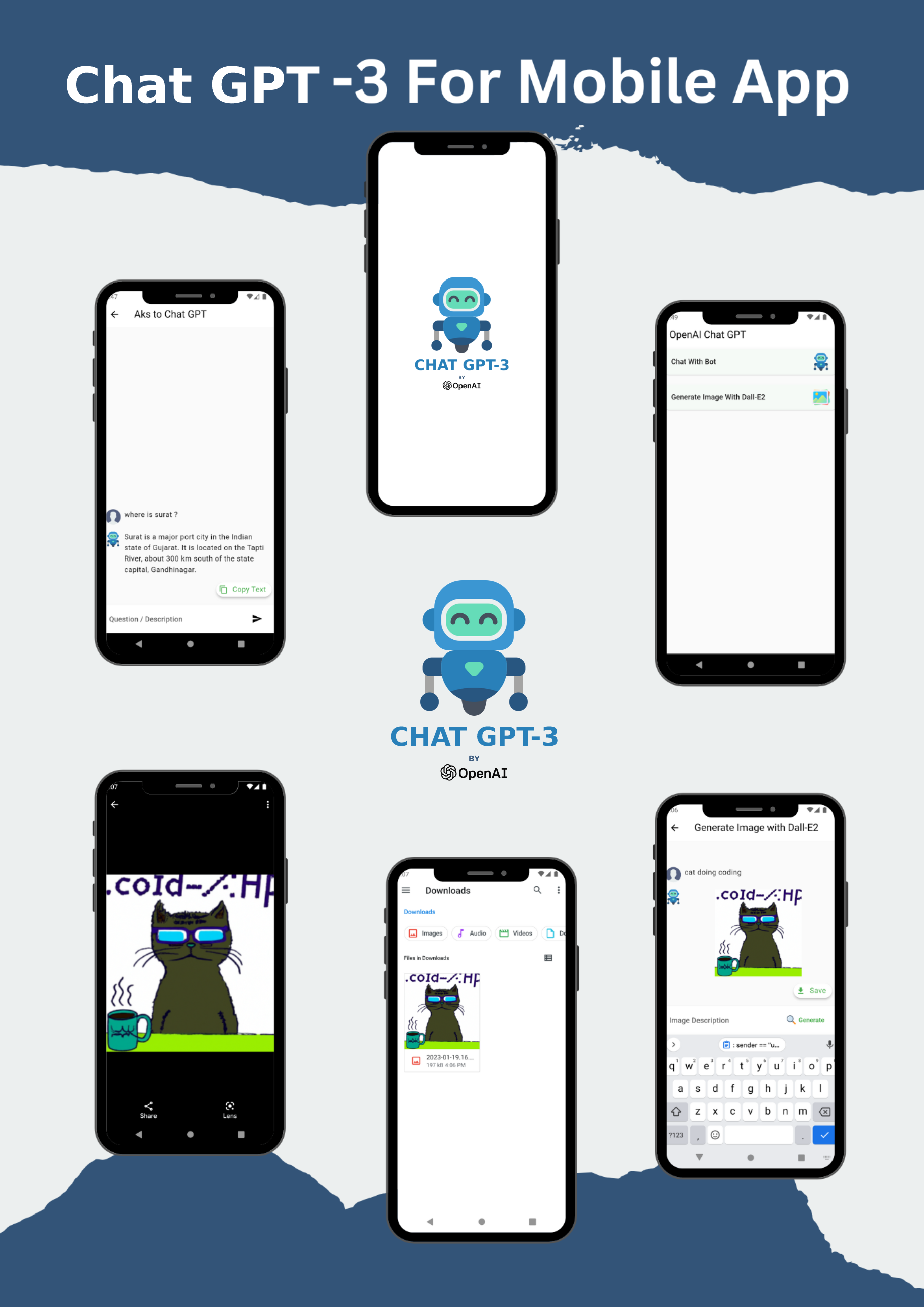 Flutter ChatGPT Moblie App for Android and IOS with Text Chat and Image Generation - 2