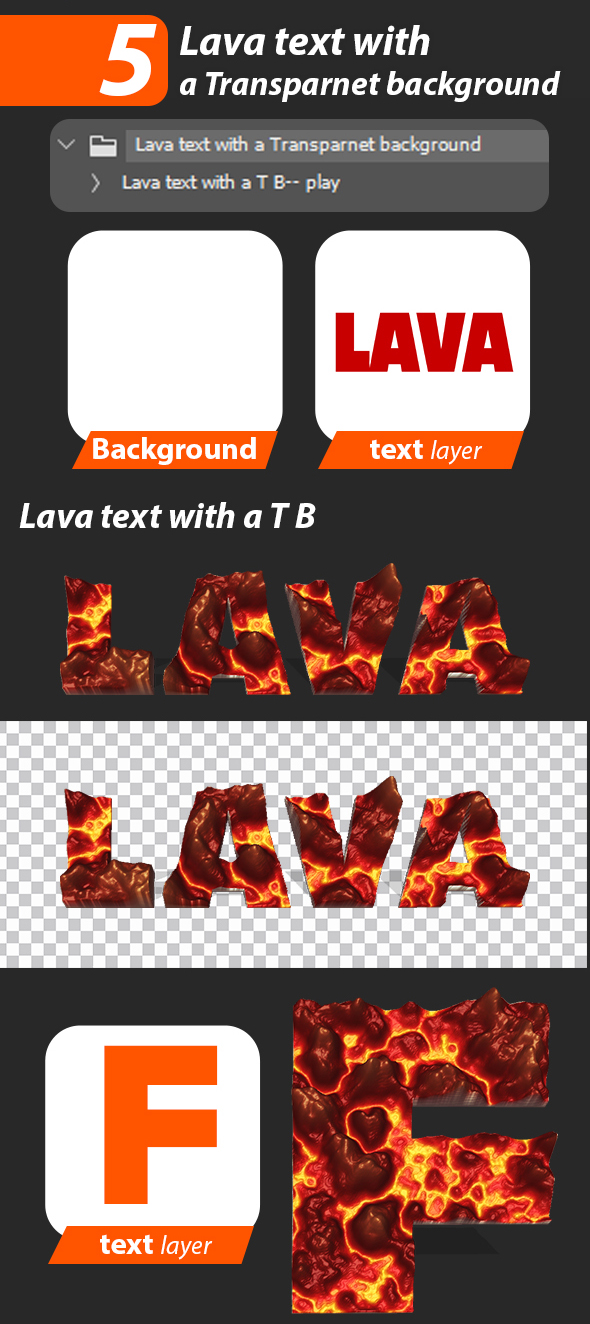 Lava 3D Photoshop Actions - 2