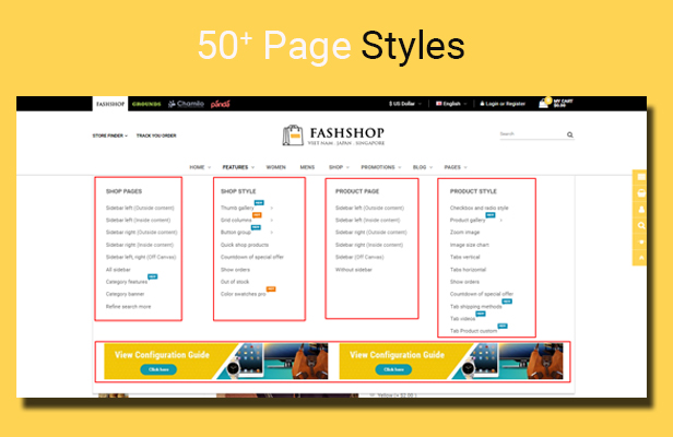 fashshop - Opencart 3 Theme