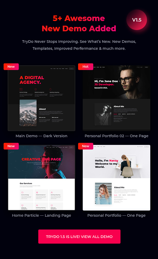 Trydo - Agency and Portfolio Template - 6