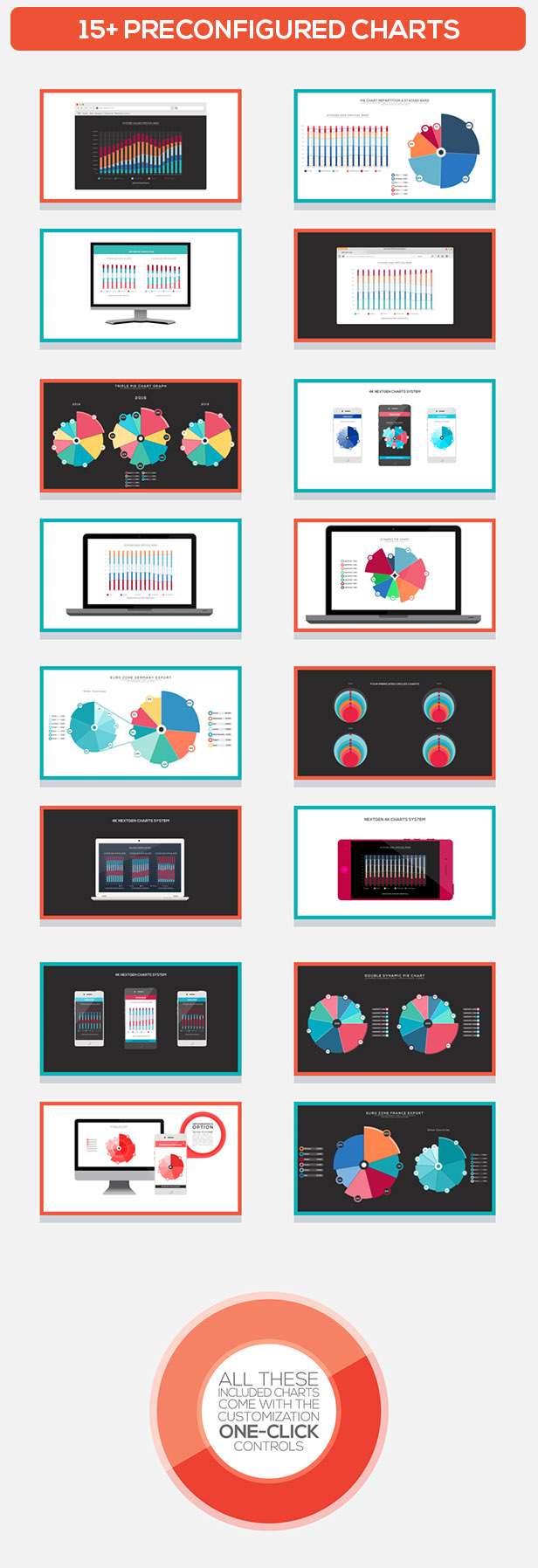 4K NextGen Resizable Statistics Charts & Infographics Pack Two 14190614 - Free After Effects Templates