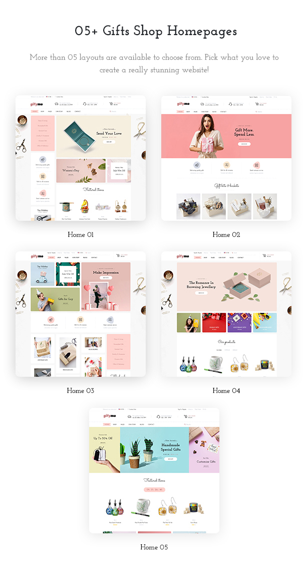 05+ Giftshop Demos WooCommerce Theme