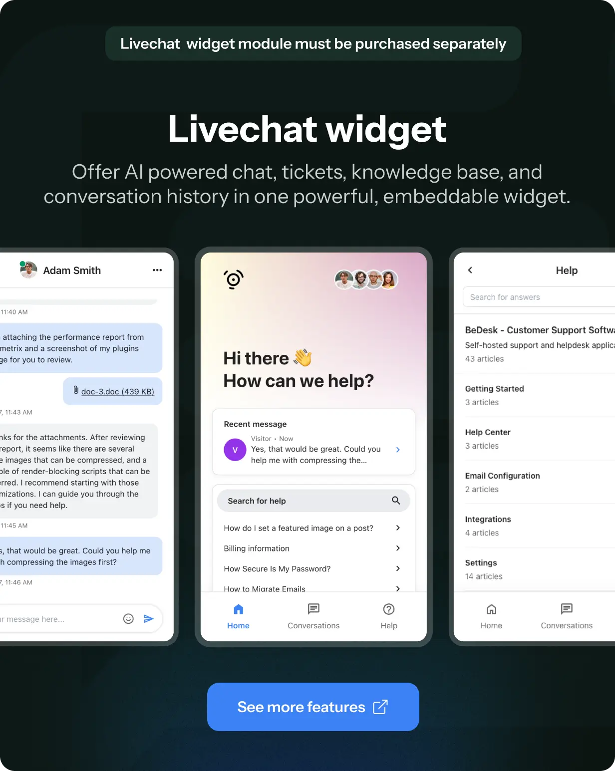 BeDesk - Customer Support Software & Helpdesk Ticketing System - 2
