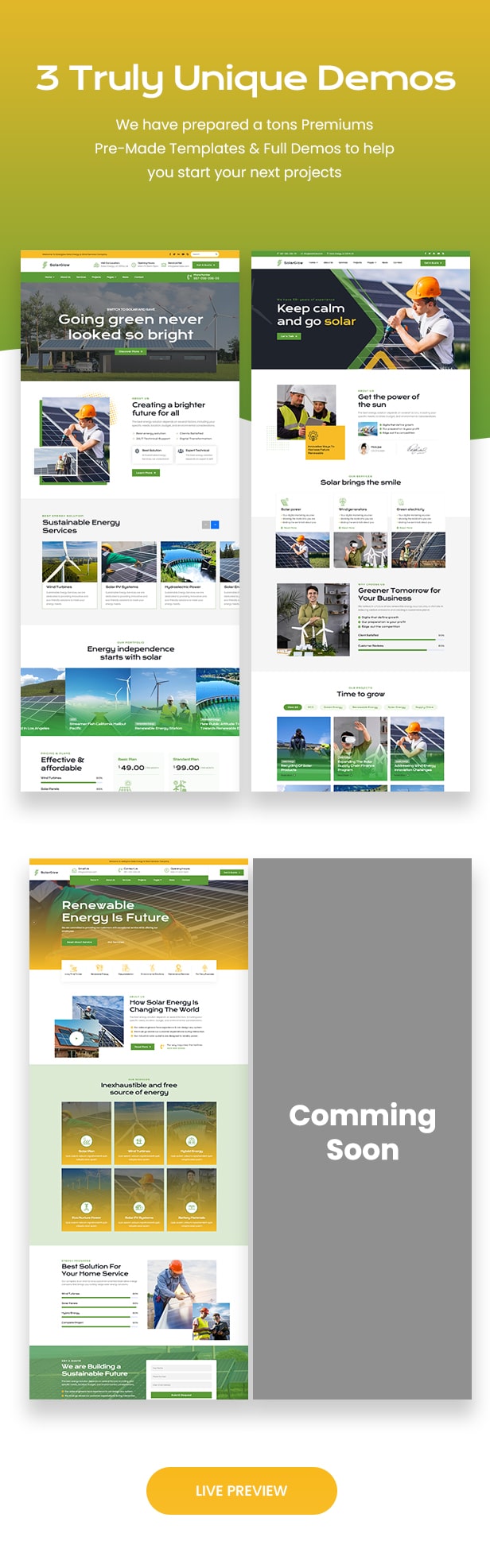 Solar & Renewable Energy Elementor WordPress Theme - 2