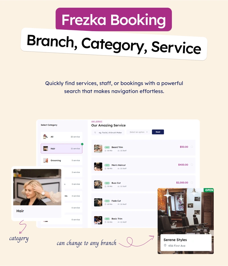 Software for salons and spas | salon and spa software | Frezka | Iqonic Design