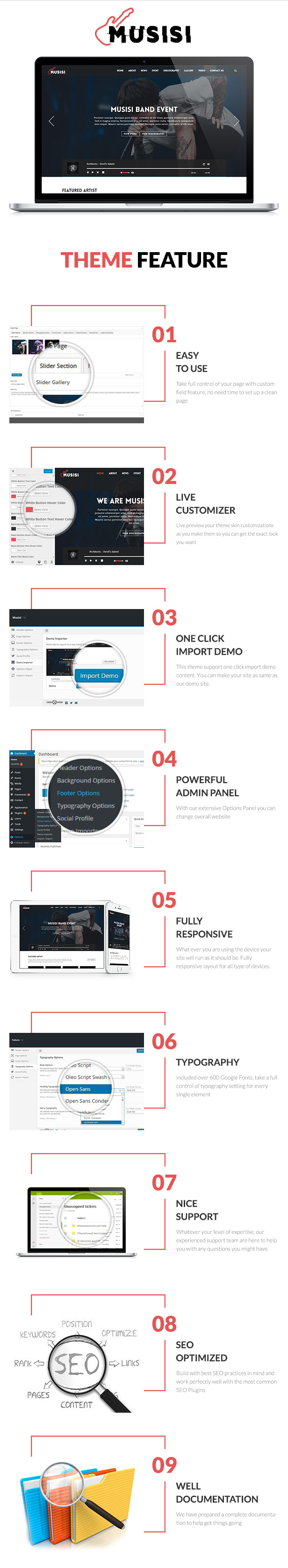 Musisi - WordPress Themes for Musicians and Bands - 4