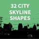 32 City Skyline Shapes