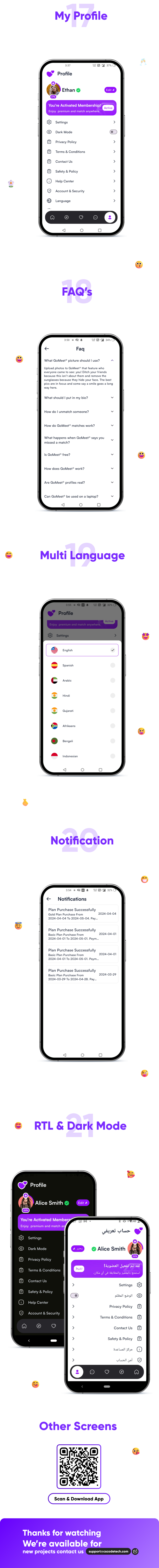 GoMeet - Complete Social Dating Mobile App | Online Dating | Match, Chat & Video Dating | Dating App - 6