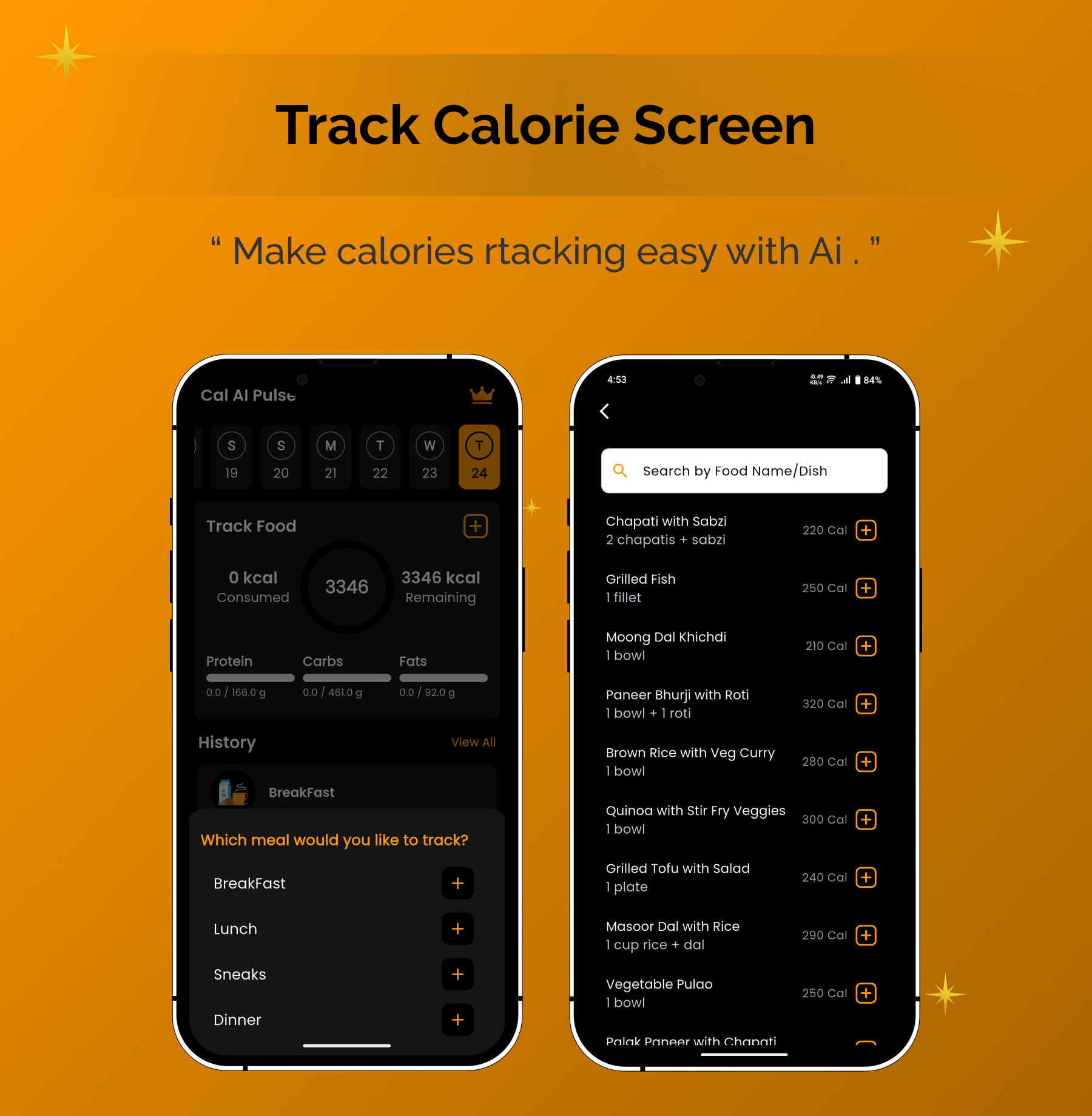 Cal  AI  Pulse | Calorie & Food Tracker | Flutter Android/iOS Full Application | Premium Plans - 7