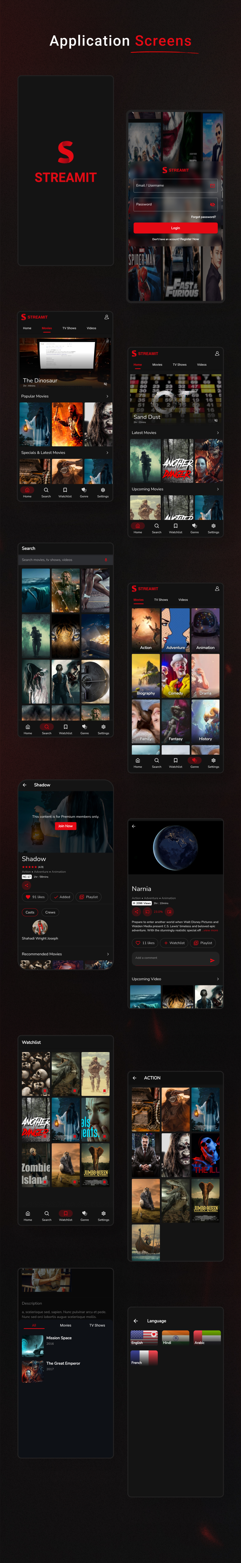 Streamit - Movie, TV Show, Video Streaming Flutter App With WordPress Backend - 11