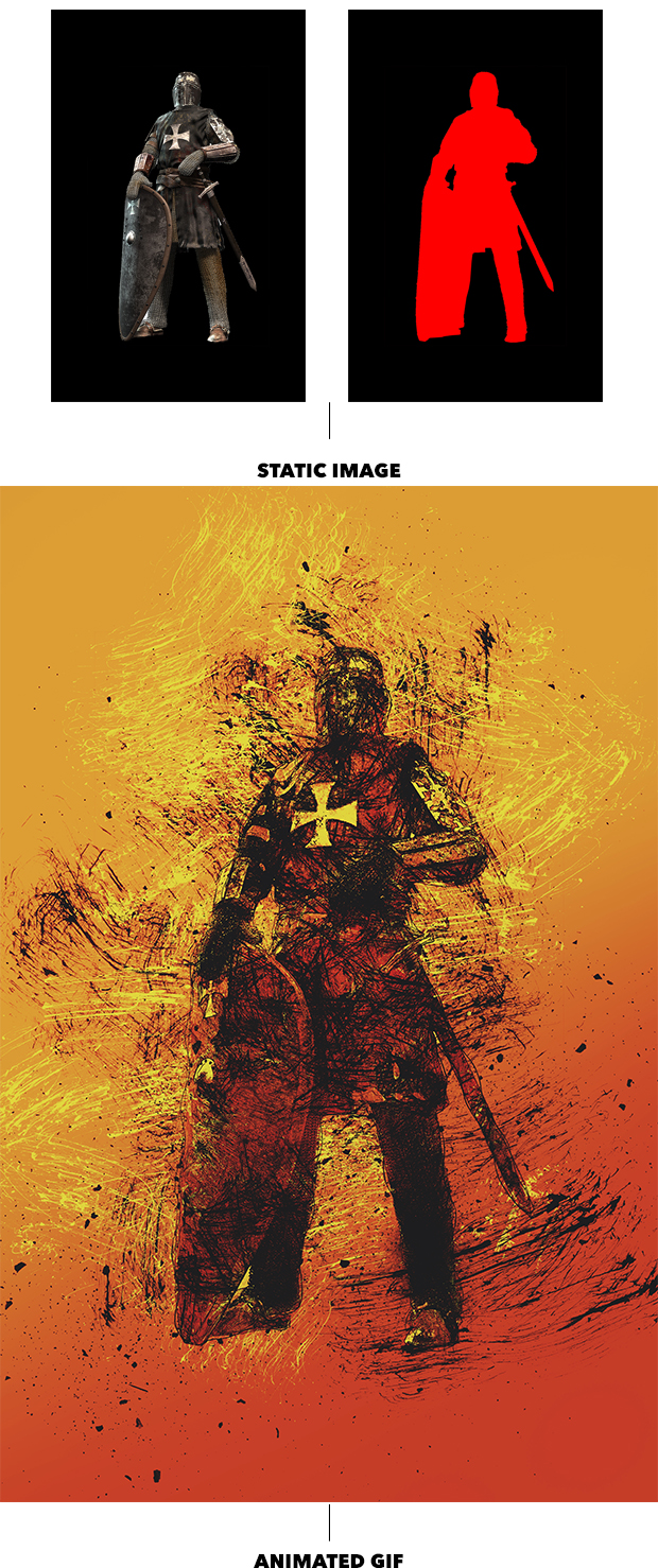 Gif Animated Ink Scribbles Photoshop Action - 16