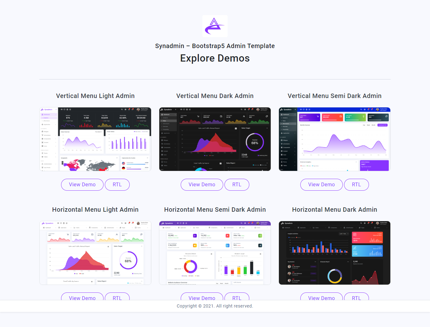 Synadmin - Angular 13+ Bootstrap 5+ Admin Template - 2