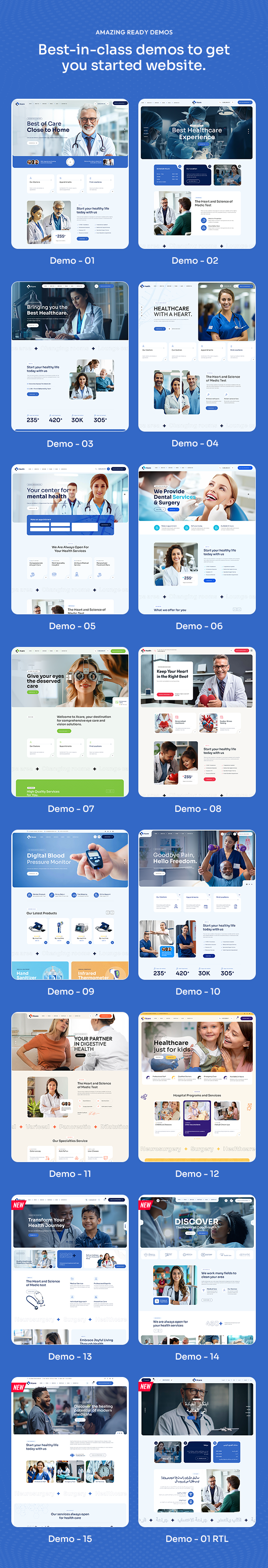Xcare - Medical and Health Care WordPress Theme