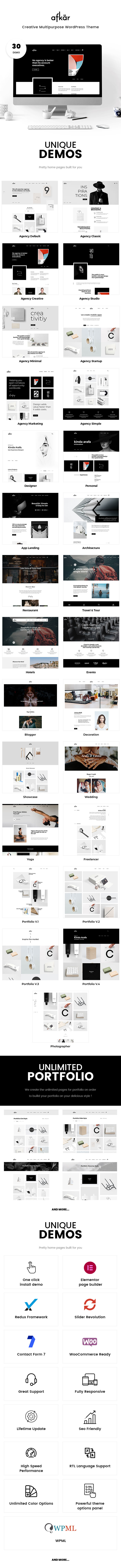 Afkar - Creative Portfolio Theme - 1