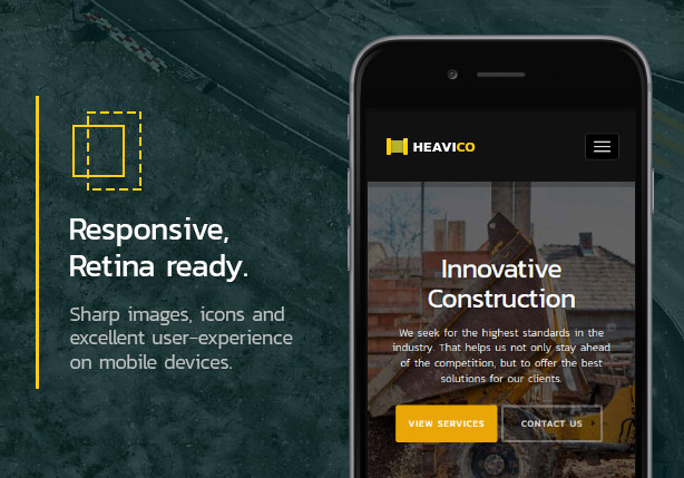 Responsive, retina ready.