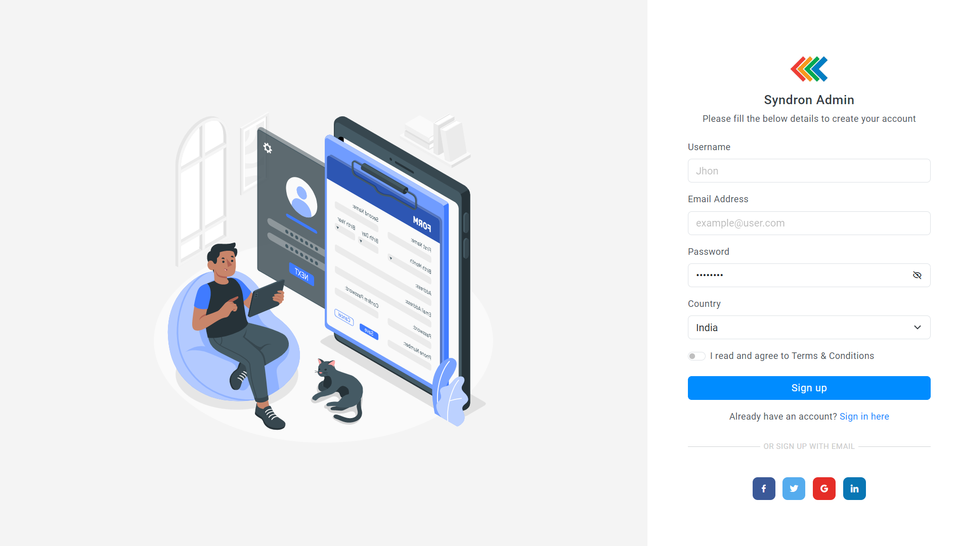 Syndron - Bootstrap5 Admin Template - 12